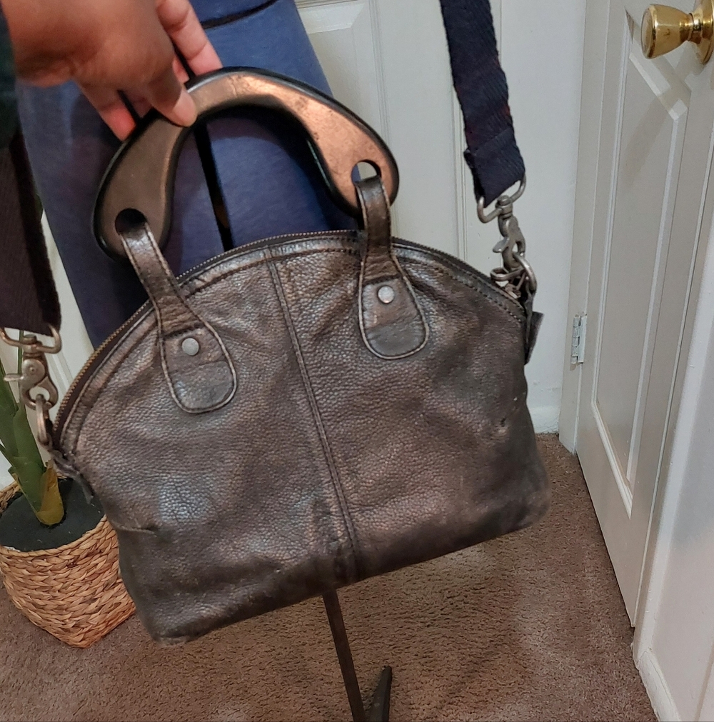 We The Free Crossbody Satchel in Distressed Charcoal - Picture 5 of 10